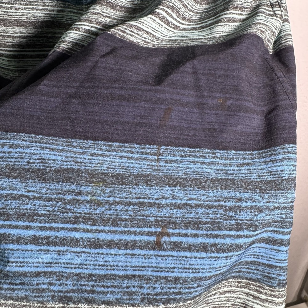 Lululemon Blue Pattern Athletic Shorts Stretch Training Gym | Men Small | As Is - Picture 4 of 8